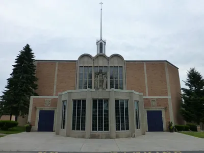 Front of the church.