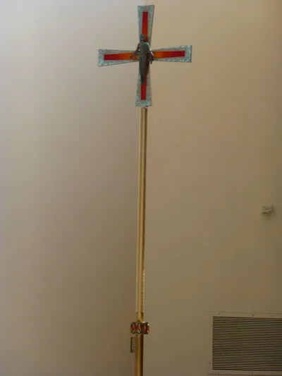 Processional crucifix.