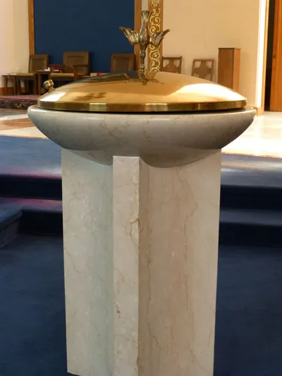Baptismal font.