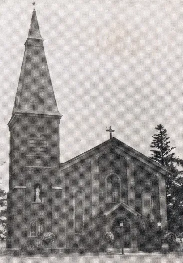 Exterior of church, 1939. Source: Catholic Courier Golden Jubilee Edition: 1889-1939