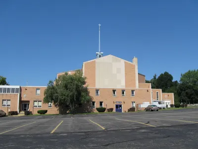 Back of the church.