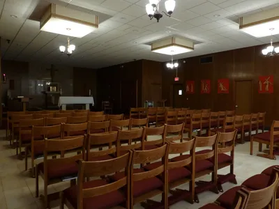 From back left corner.