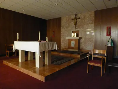 Sanctuary seen from angle.