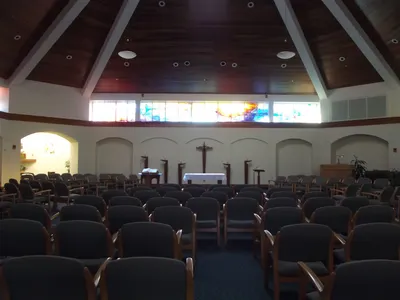 Interior of chapel.