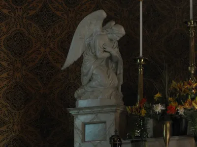 Angel on high altar.