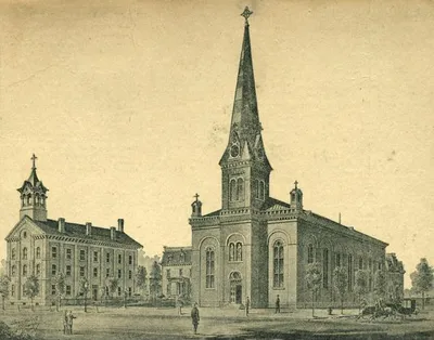 Illustration of former church. Source: Rochester public library local history division