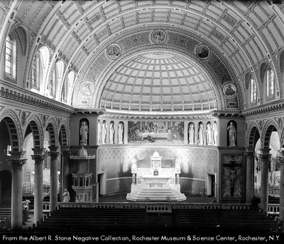 Photo of redecorated interior, 1929. Source: Albert R. Stone negative collection