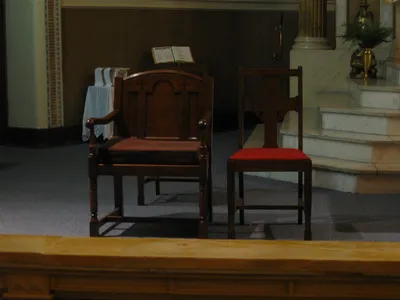 Celebrant's chair.