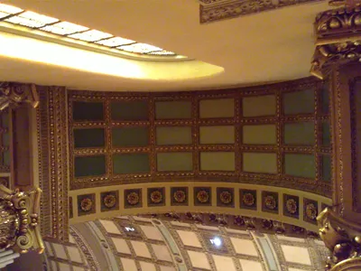 Designs in the arches.