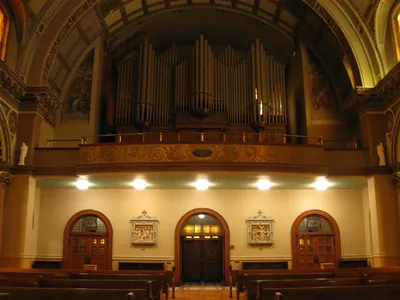 Back of the church.
