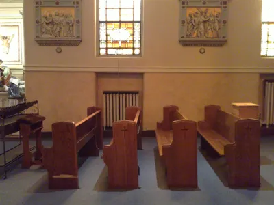 Seating on right side.