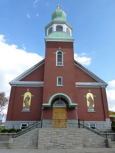 Front of the church.