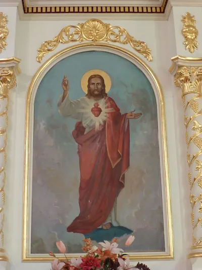 Painting of the Sacred Heart.
