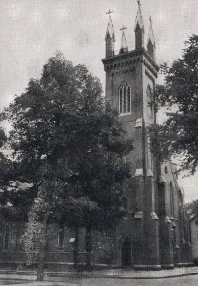 Exterior of church, 1939. Source: Catholic Courier Golden Jubilee Edition: 1889-1939