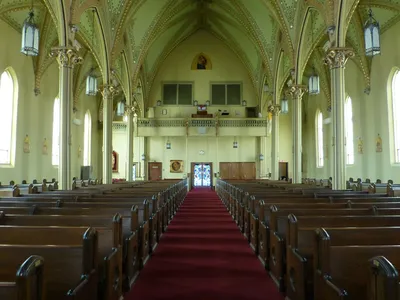 Back of the church.