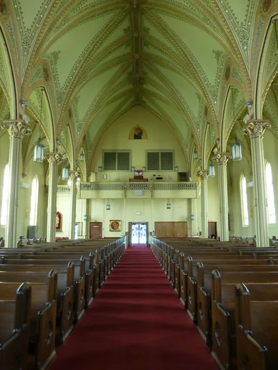 Back of the church.