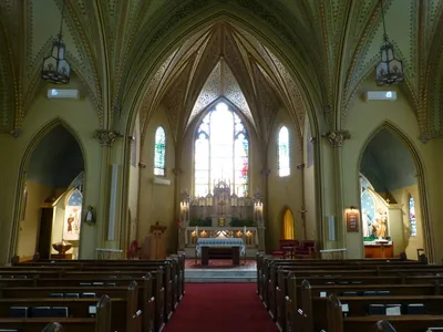 Front of the church.