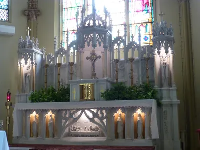 High altar from angle.