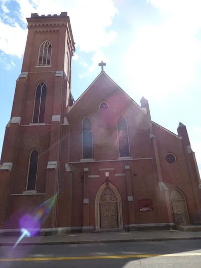 Front of the church.
