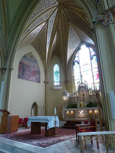 Sanctuary seen from right angle.
