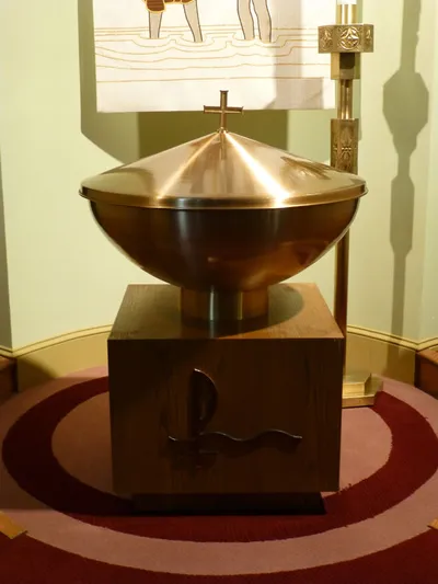 Baptismal font.