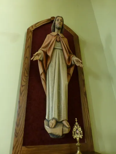 Sacred heart statue.