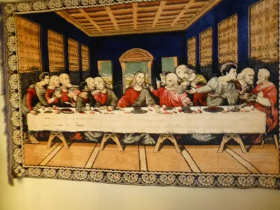 Last Supper tapestry.