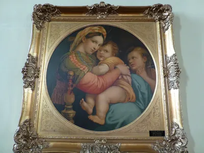 Painting of Our Lady with Christ child.