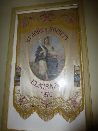 Banner from the former St. John the Baptist church.