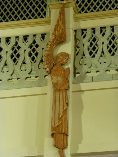 One of the angel reliefs.