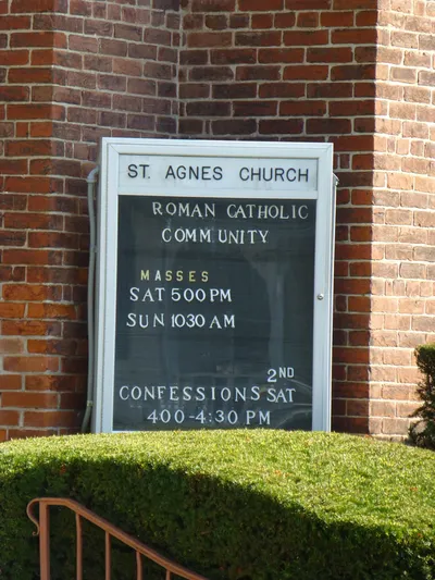 Church sign.