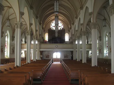 Back of the church.