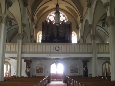 Choir loft.