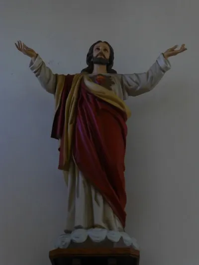 Sacred heart statue.
