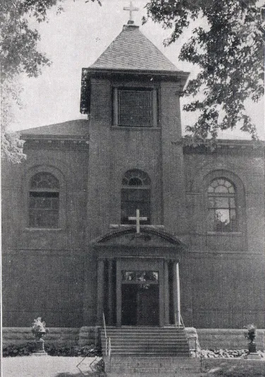 Exterior of church, 1939. Source: Catholic Courier Golden Jubilee Edition: 1889-1939
