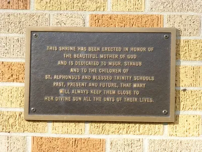 Memorial plaque.