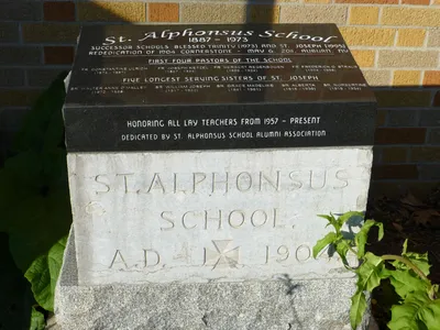 Cornerstone from original school.