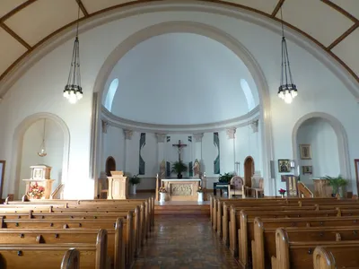 Front of the church.