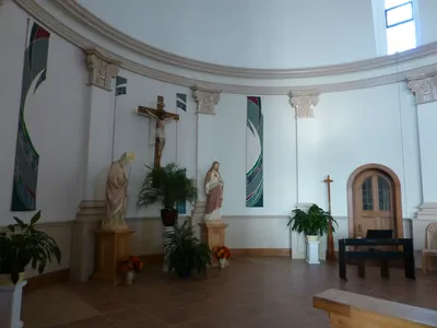 Sanctuary seen from left angle.