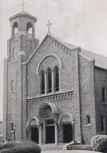 Exterior of church, 1939. Source: Catholic Courier Golden Jubilee Edition: 1889-1939