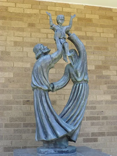 Holy Family sculpture.