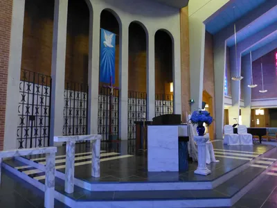 Sanctuary seen from left angle.