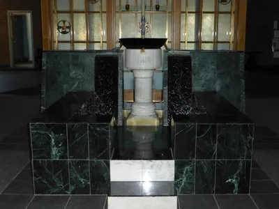 Baptismal font.