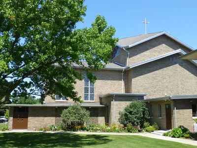 Back of the church.