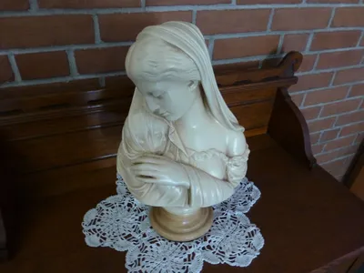 Our Lady with Christ child bust.