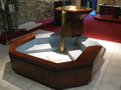 Baptismal font.