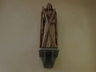 Statue of St. Andrew.