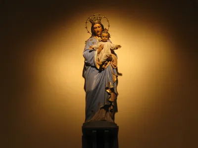 Our Lady of Victory statue.
