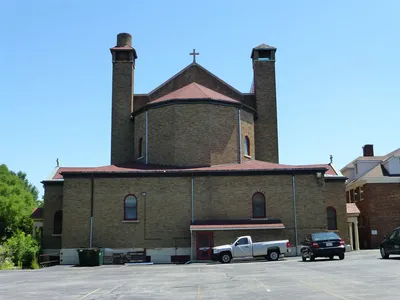 Back of the church.