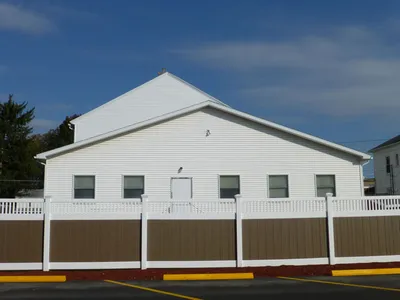 Back of the church.
